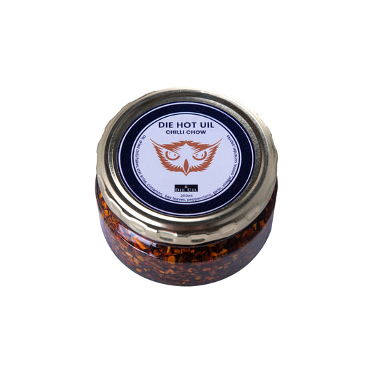 Die Hot Uil chilli chow jar – South African chilli oil condiment
